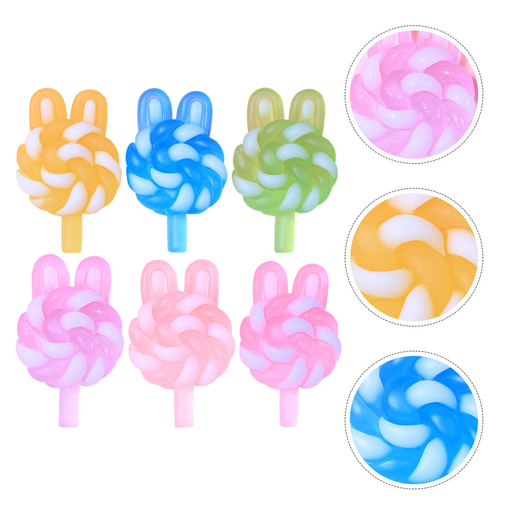 Resin Crafts - 24 piezas de dijes de piruleta