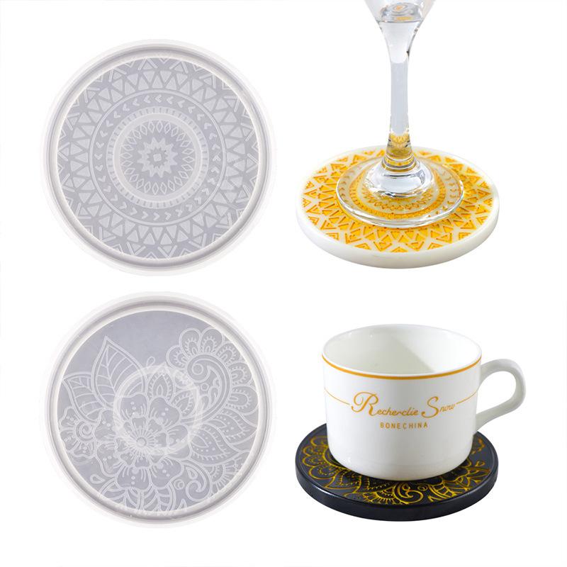 Coaster Mold Round - Molde de silicona para posavasos de