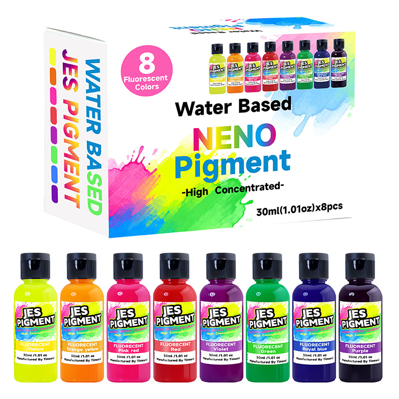 Resin Pigment Set - Pigmento fluorescente de 8 colores/juego, pigmento