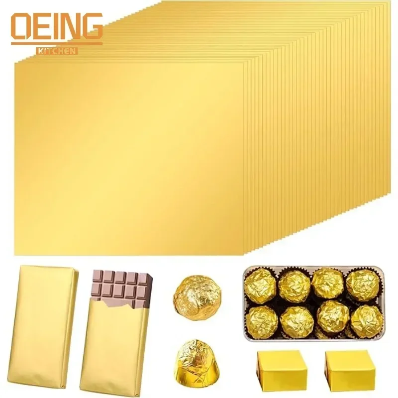 Gold Foil Flakes - 100 Uds. De envoltorios grandes de