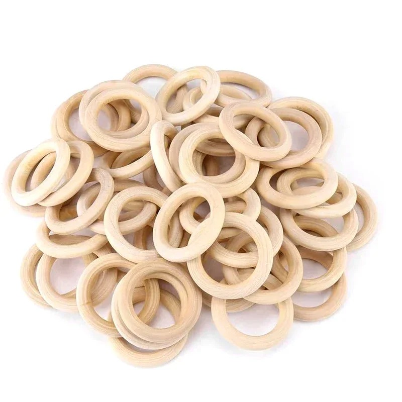 Wood Ring Blank - 20 Piezas de Anillos de Madera