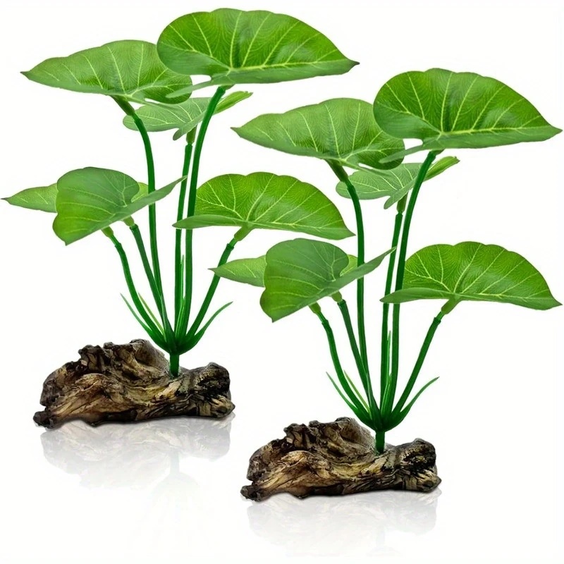 Terrarium Moss Art - Plantas artificiales para acuario, hojas flotantes
