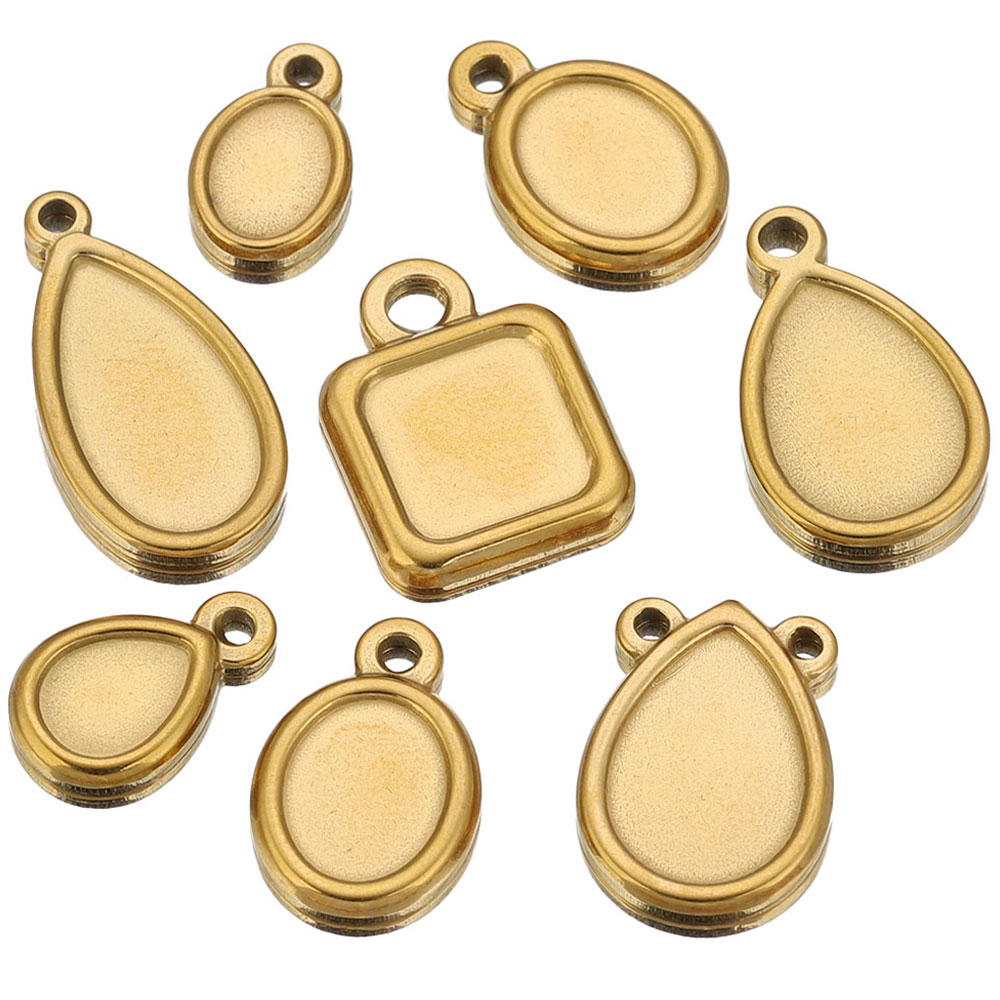 Resin Craft Projects - 5 piezas de acero inoxidable, bases
