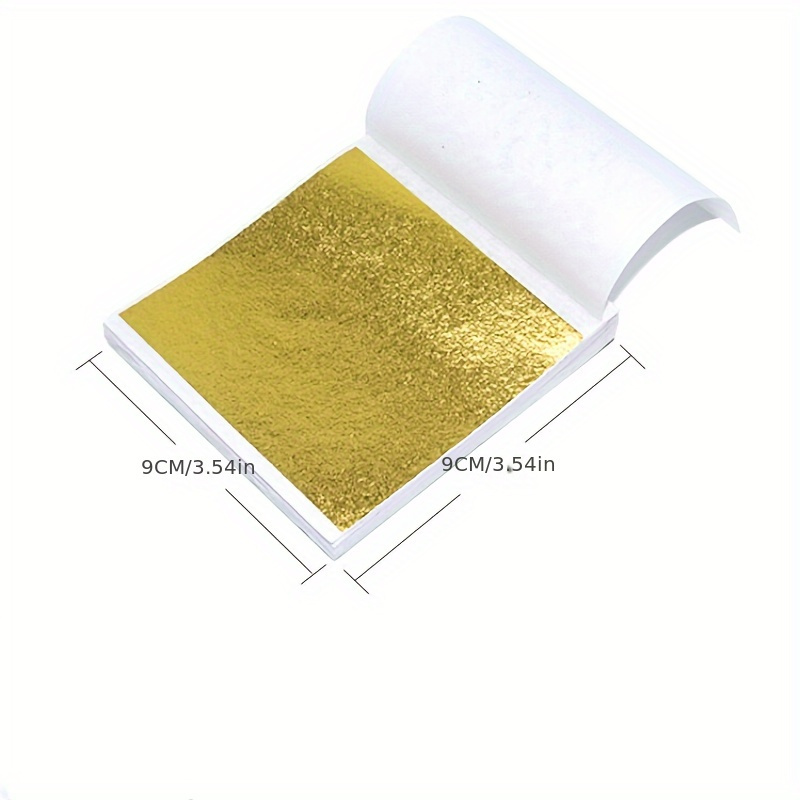 Gold Foil Flakes - Aomily 9x9cm 100 hojas prácticas K
