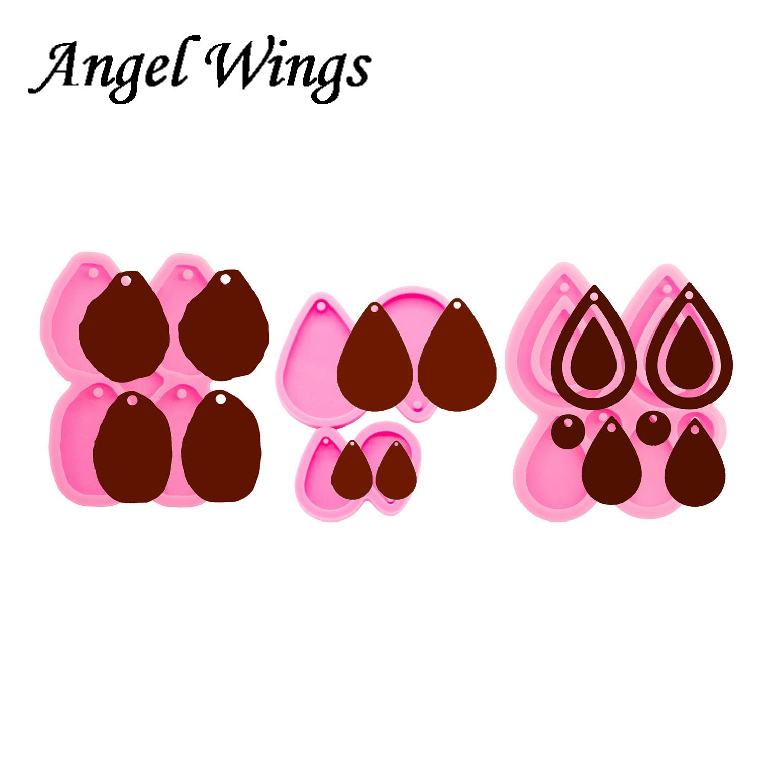 Geode Mold Silicone - Pendientes de aro de gota de