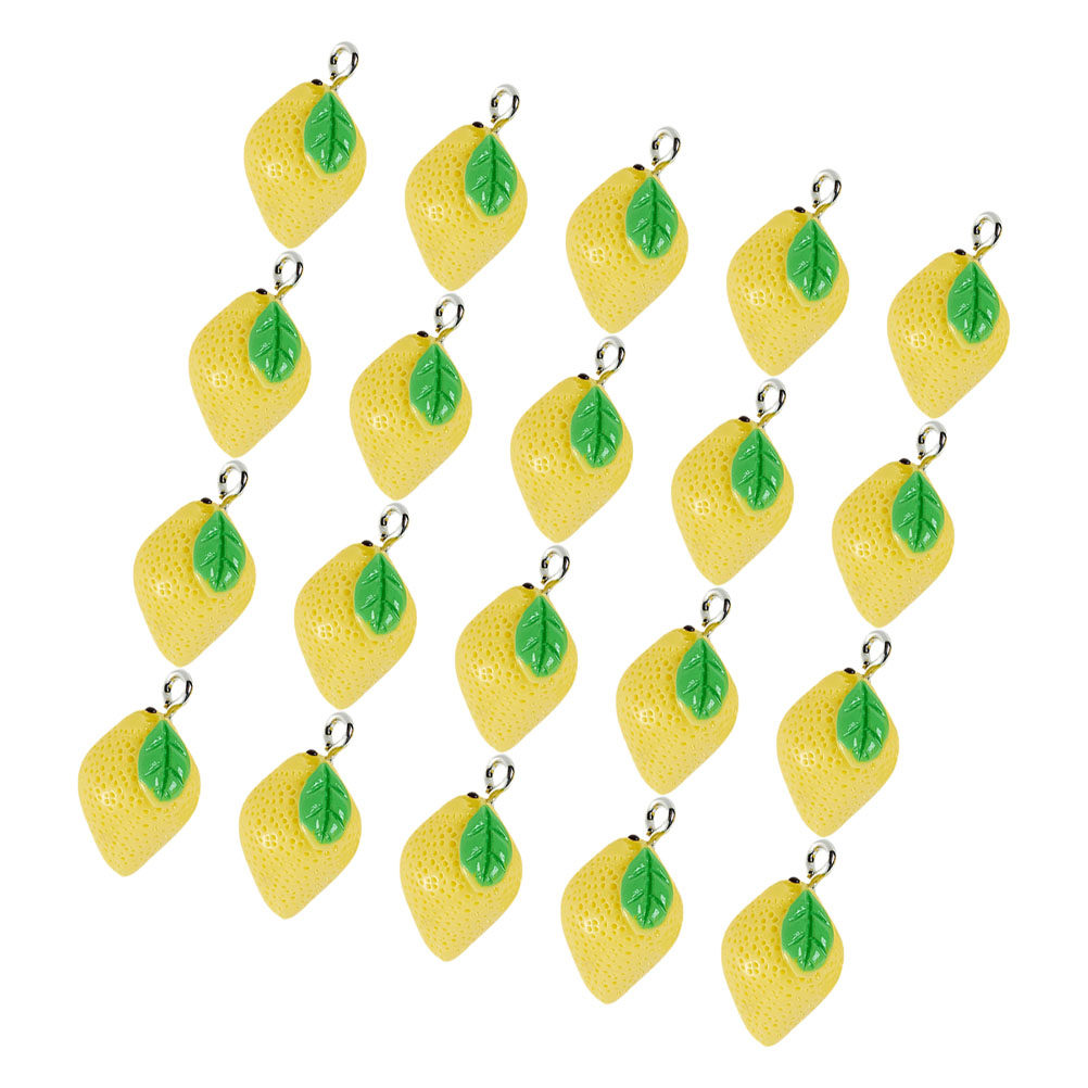 Resin Crafts - 20 Piezas de Dijes de Limón