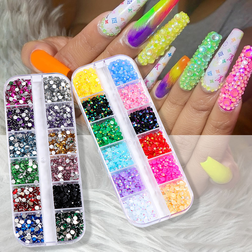 Resin Glitter Pack - 2400 Piezas de Diamantes de Imitación