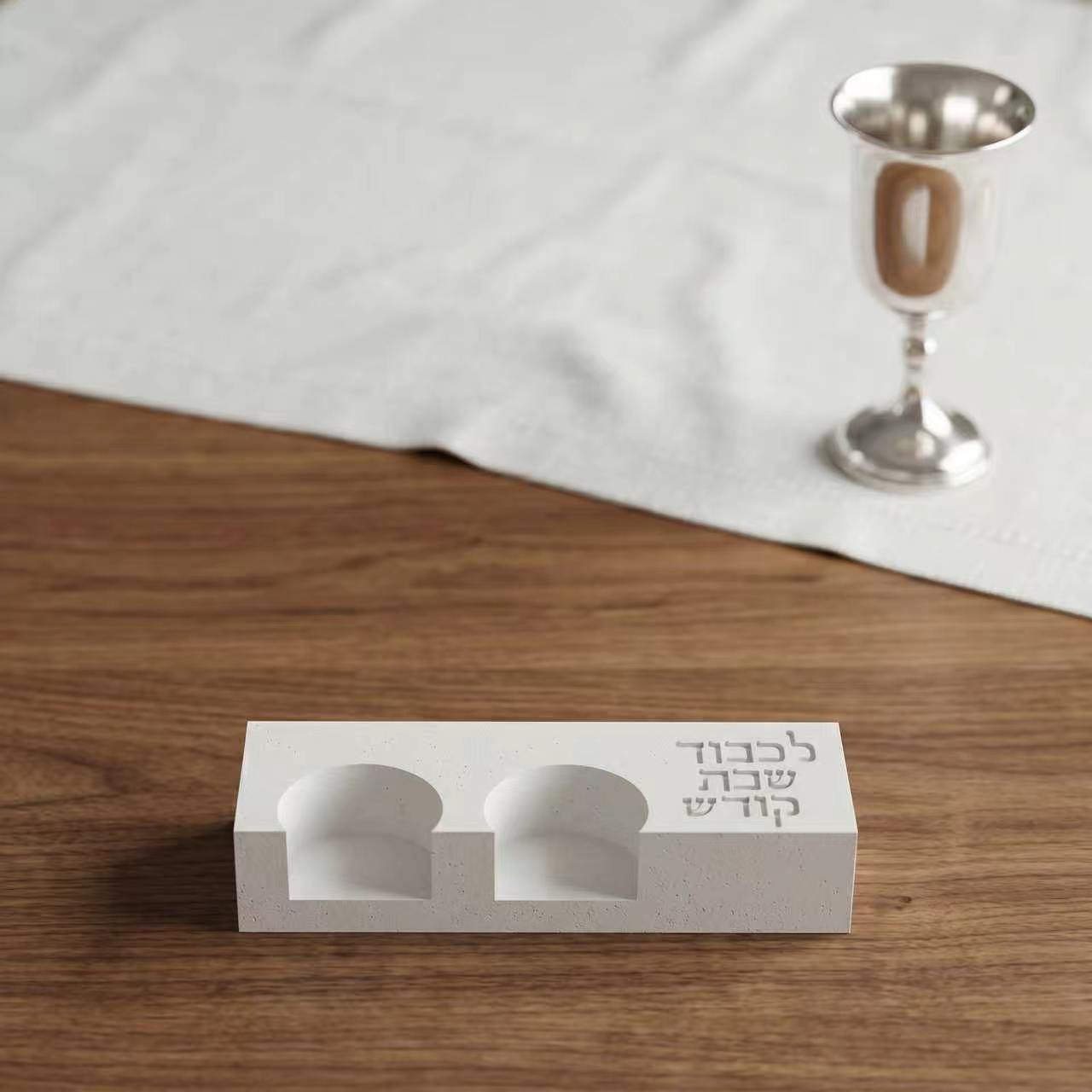 Serving Tray Mold - Molde de silicona moderno para candelabro