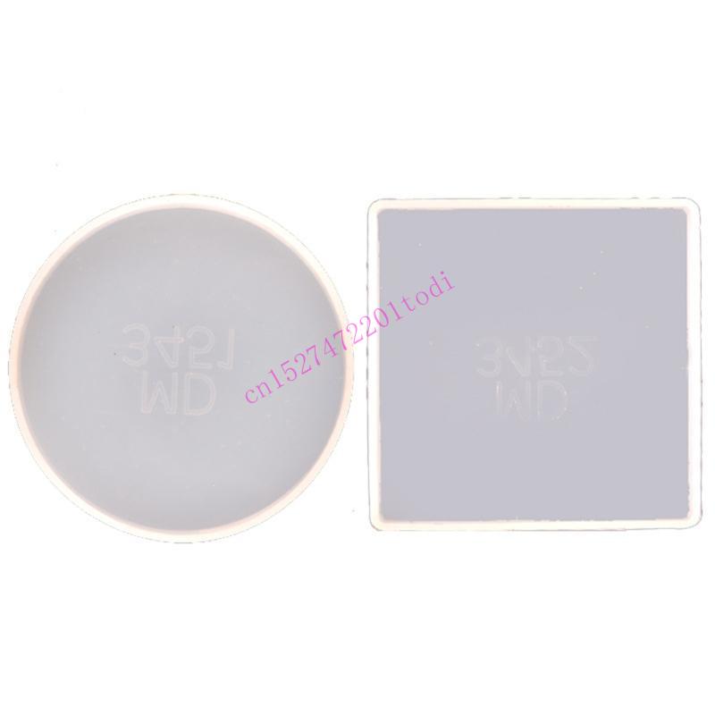 Geode Mold Silicone - moldes resina para posavasos cuadrado redondo,