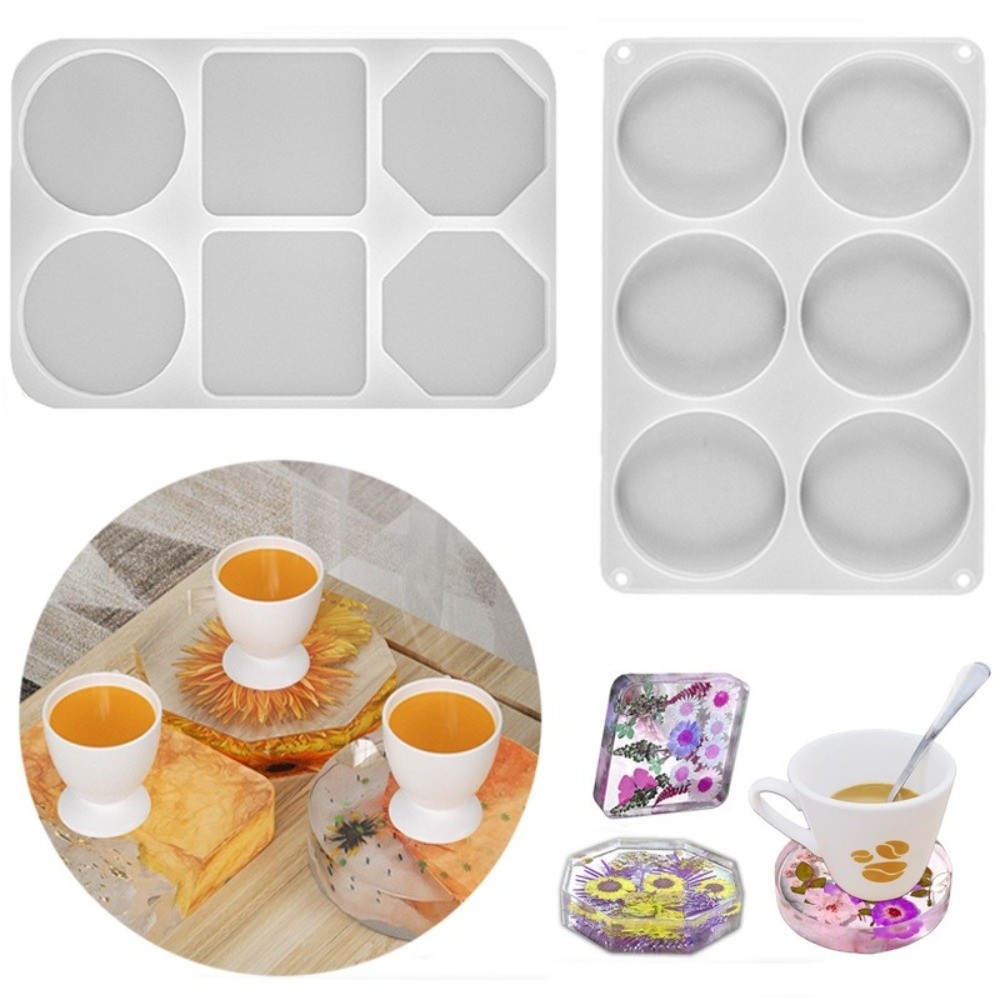 Coaster Mold Round - Posavasos creativos fáciles de usar, molde