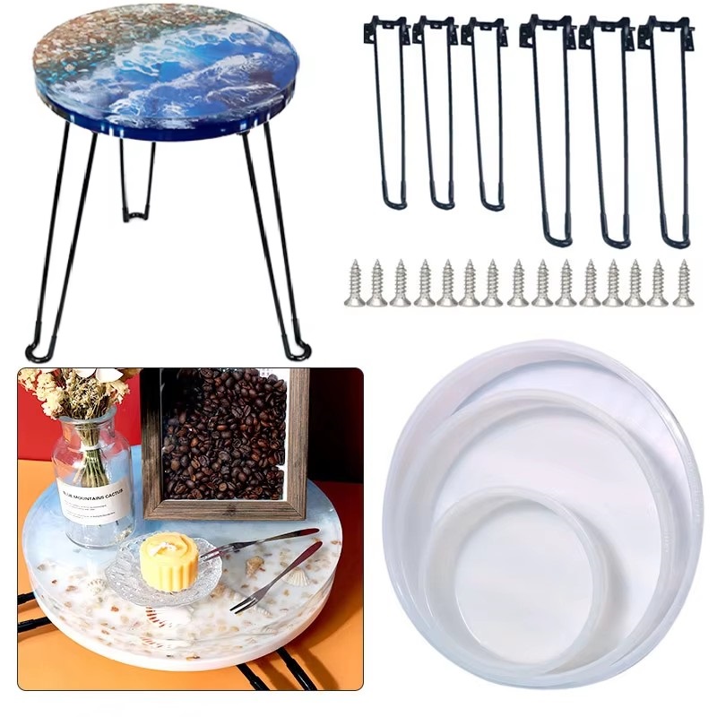 Coaster Mold Round - Bandeja redonda grande, Molde de resina