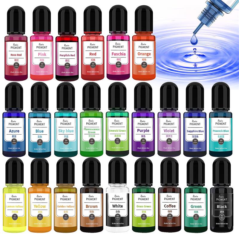 Resin Dye Alcohol - Tinta de Arte de 24 colores,