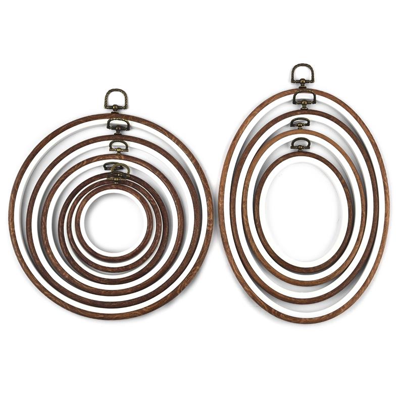 Conjunto de aros de bordado de - Wood Ring Blank reseña y precio
