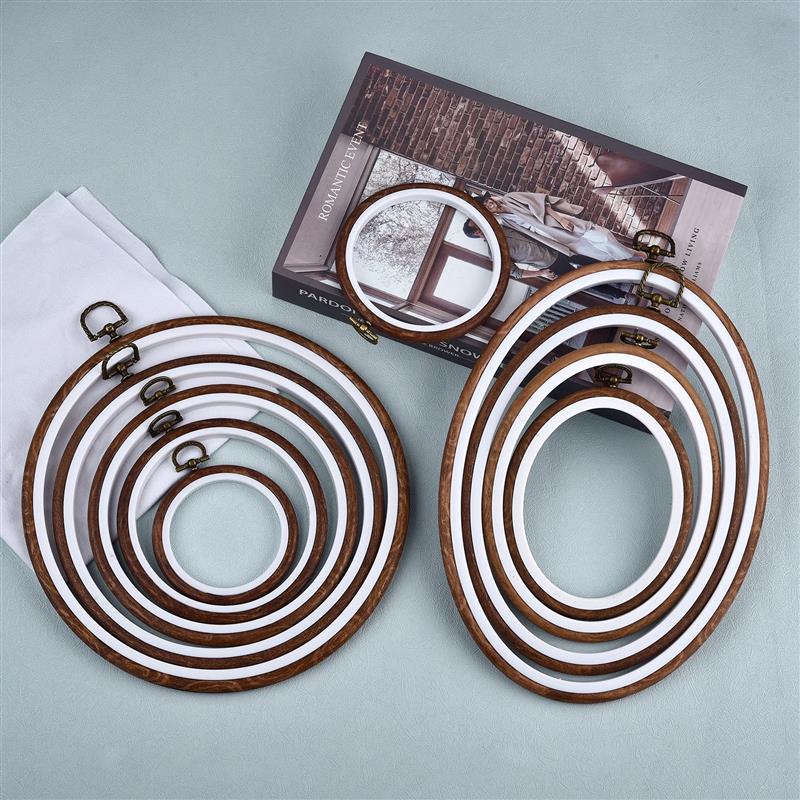 Conjunto de aros de bordado de - Wood Ring Blank reseña y precio