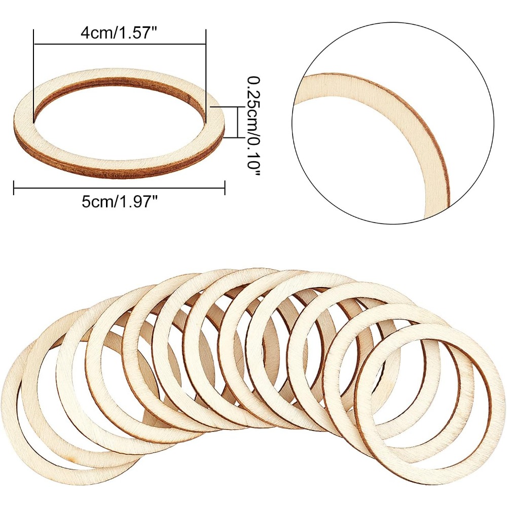Piezas de madera sin terminar  - Wood Ring Blank reseña y precio