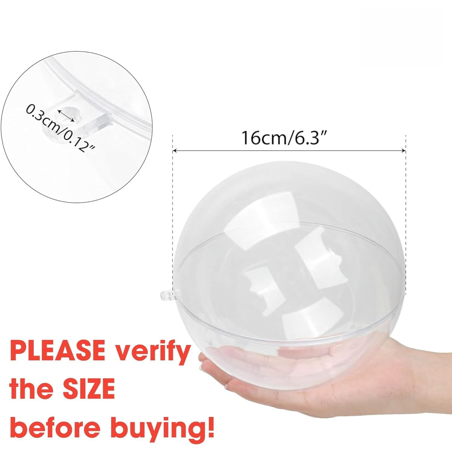 Bola de Adorno Transparente Re - Dome Mold Clear reseña y precio