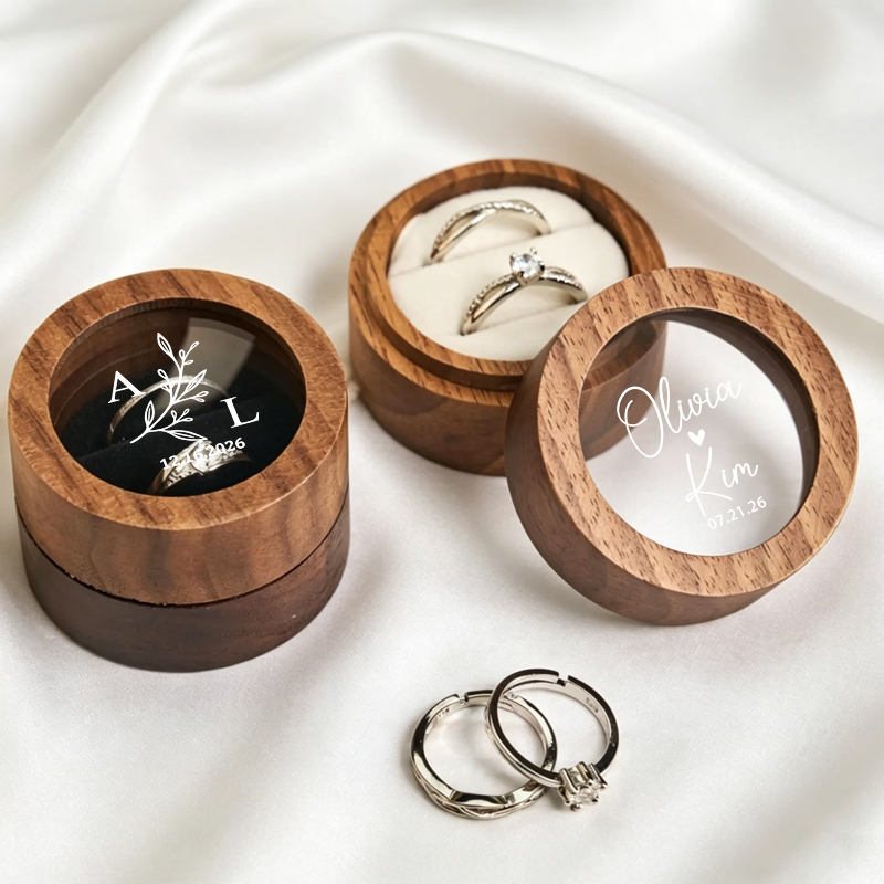 Caja de Anillos de Boda Person - Wood Ring Blank reseña y precio