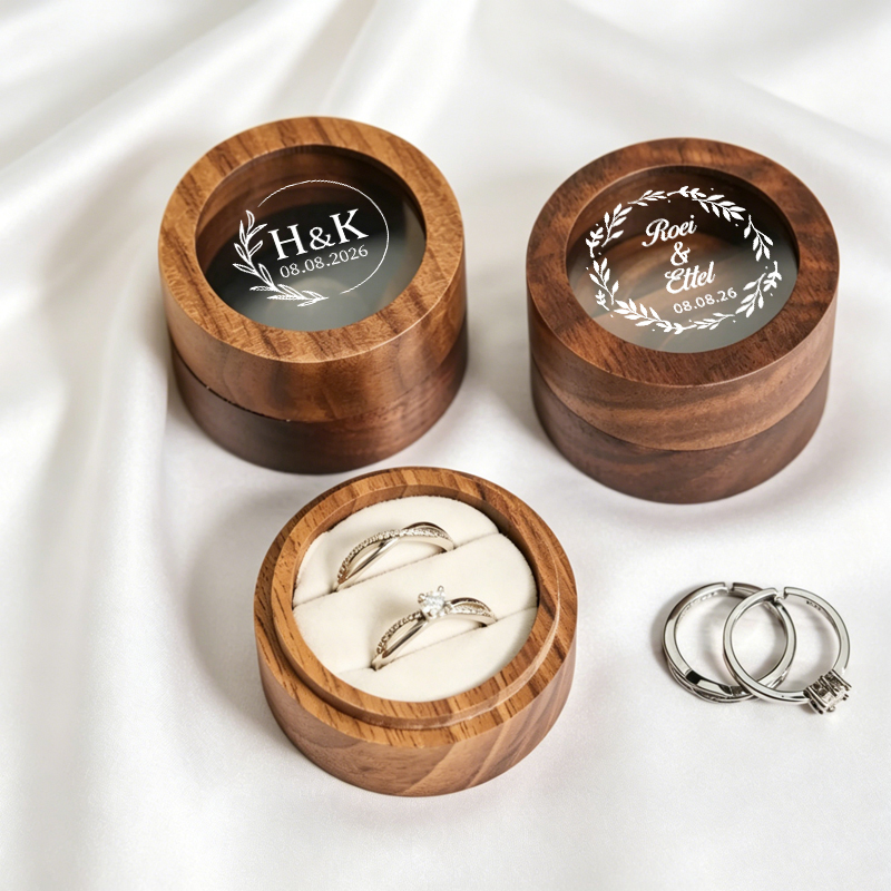 Caja de Anillos de Boda Person - Wood Ring Blank reseña y precio