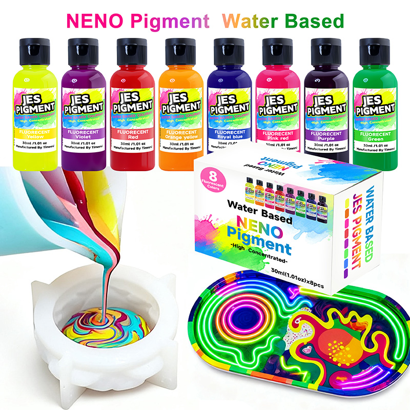 Pigmento fluorescente de 8 col - Resin Pigment Set reseña y precio