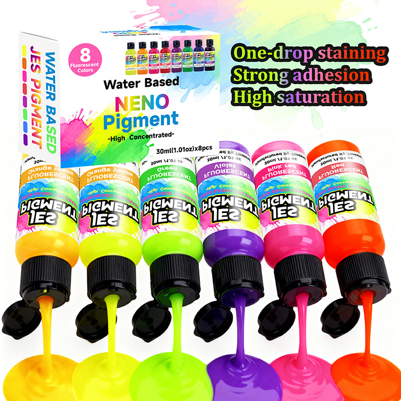 Pigmento fluorescente de 8 col - Resin Pigment Set reseña y precio