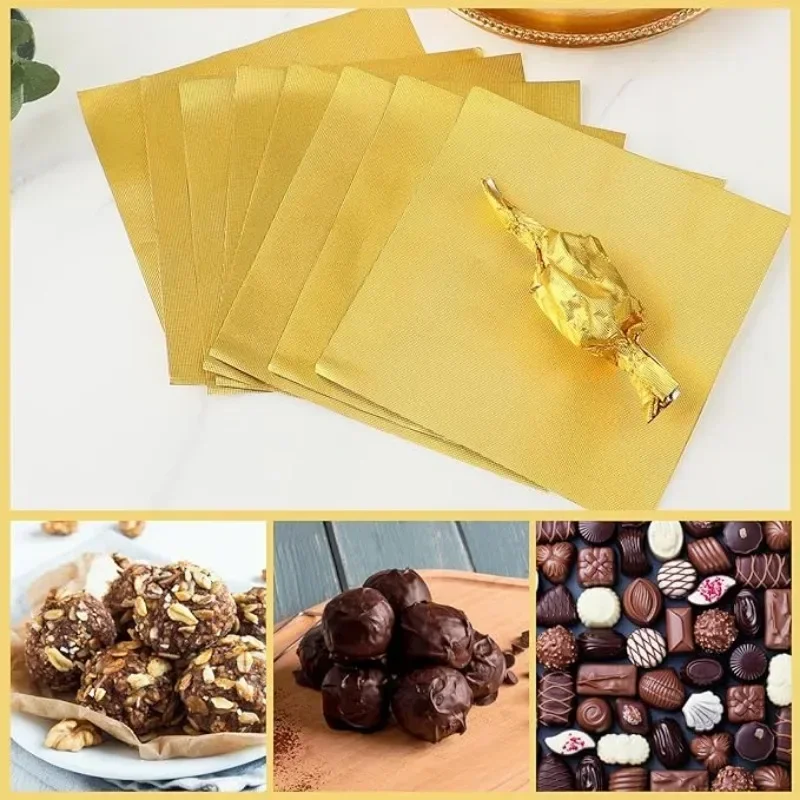 100 Uds. De envoltorios grande - Gold Foil Flakes reseña y precio