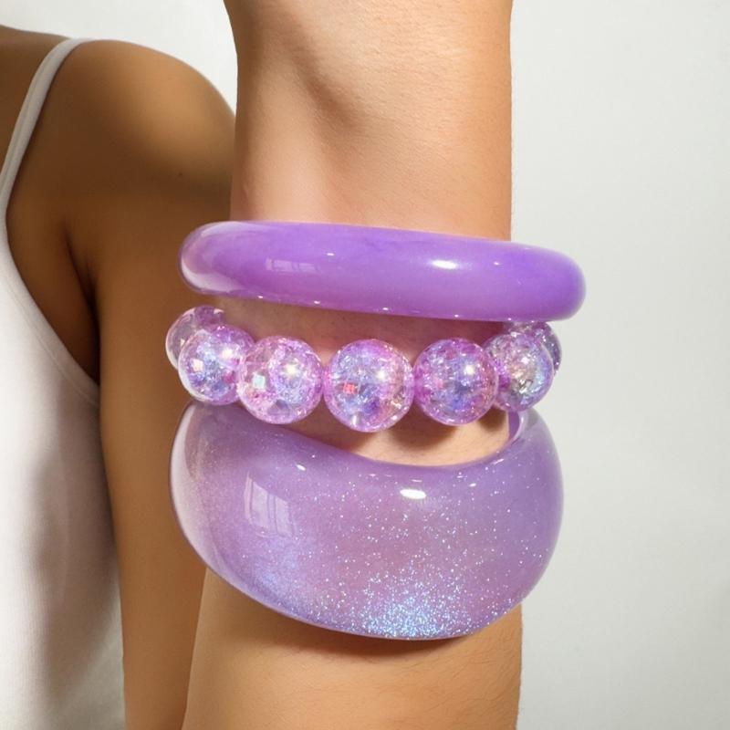P9FE Paquete 1 Juego pulsera r - Resin Glitter Pack reseña y precio