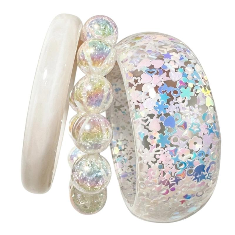 P9FE Paquete 1 Juego pulsera r - Resin Glitter Pack reseña y precio