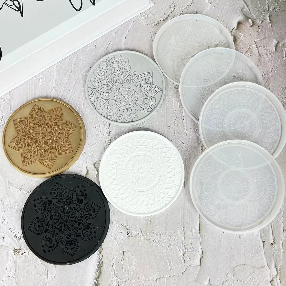 Molde de silicona de resina pa - Coaster Mold Round reseña y precio