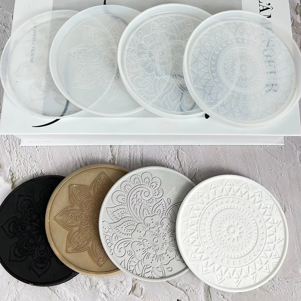 Molde de silicona de resina pa - Coaster Mold Round reseña y precio