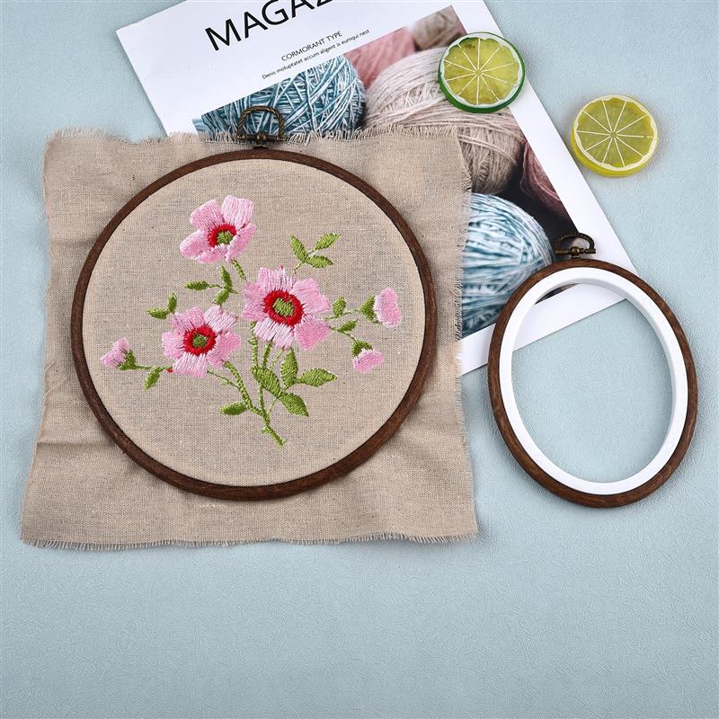 Juego de aros de bordado de ma - Wood Ring Blank reseña y precio