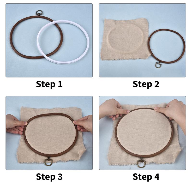 Juego de aros de bordado de ma - Wood Ring Blank reseña y precio