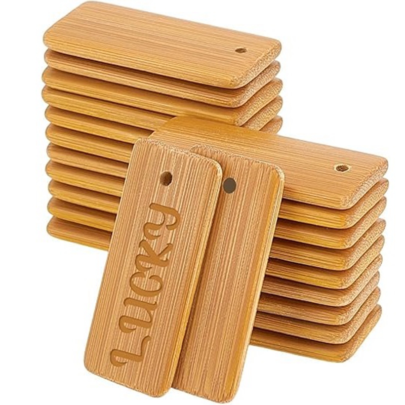 50 Uds etiquetas de madera lla - Wood Ring Blank reseña y precio