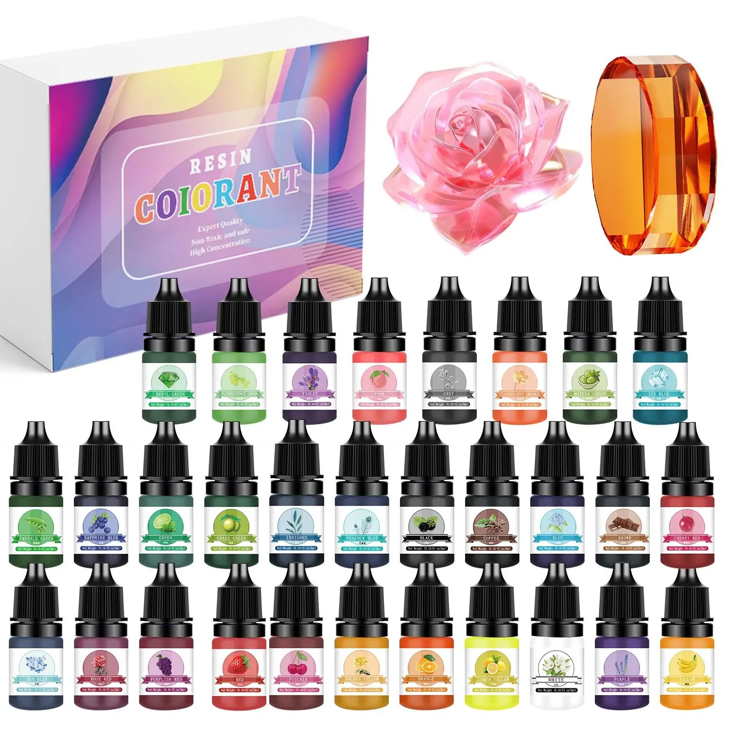 Kits de pigmentos de resina ep - Resin Jewelry Kit reseña y precio
