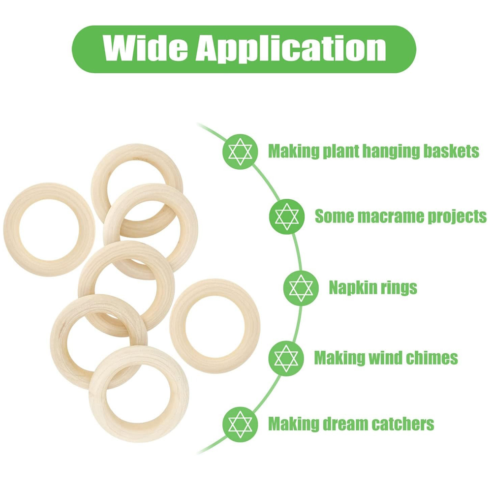 20 piezas anillos de madera pa - Wood Ring Blank reseña y precio