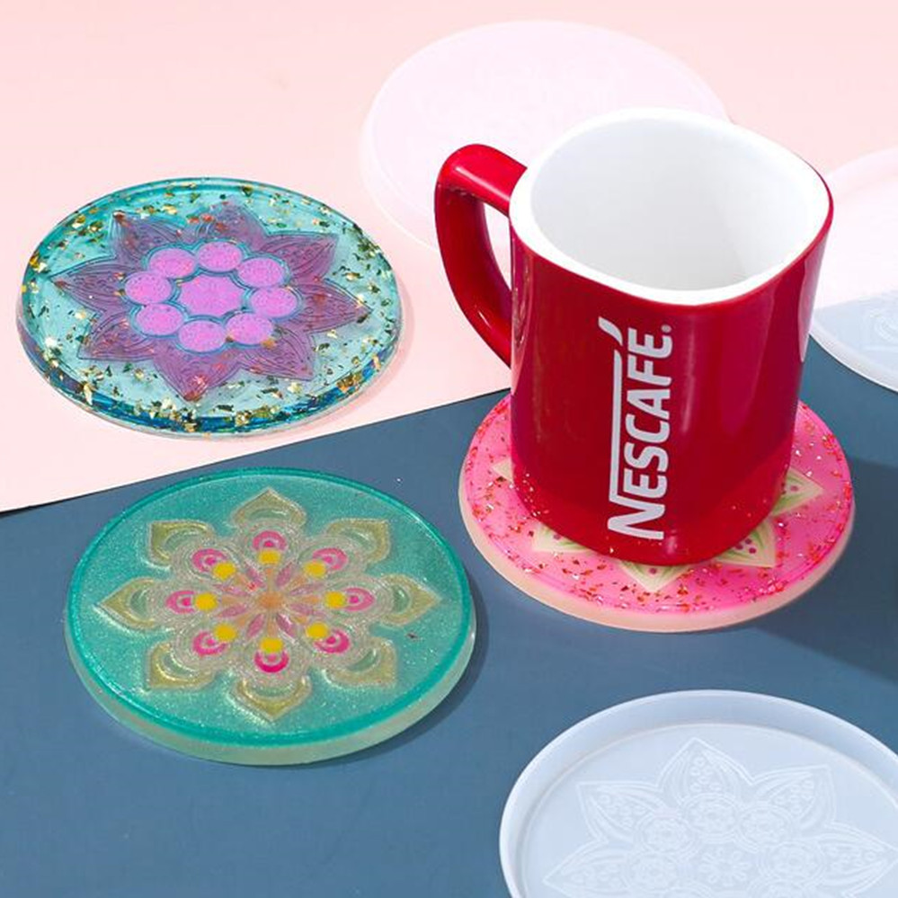 Molde de silicona de resina de - Coaster Mold Round reseña y precio