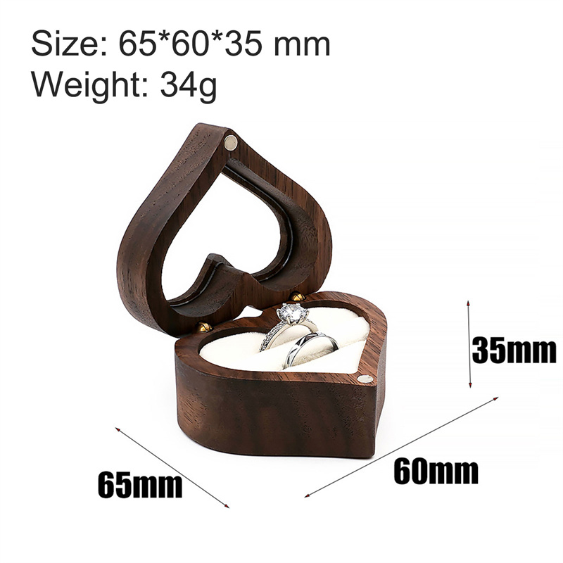 Caja de madera de nogal con fo - Wood Ring Blank reseña y precio