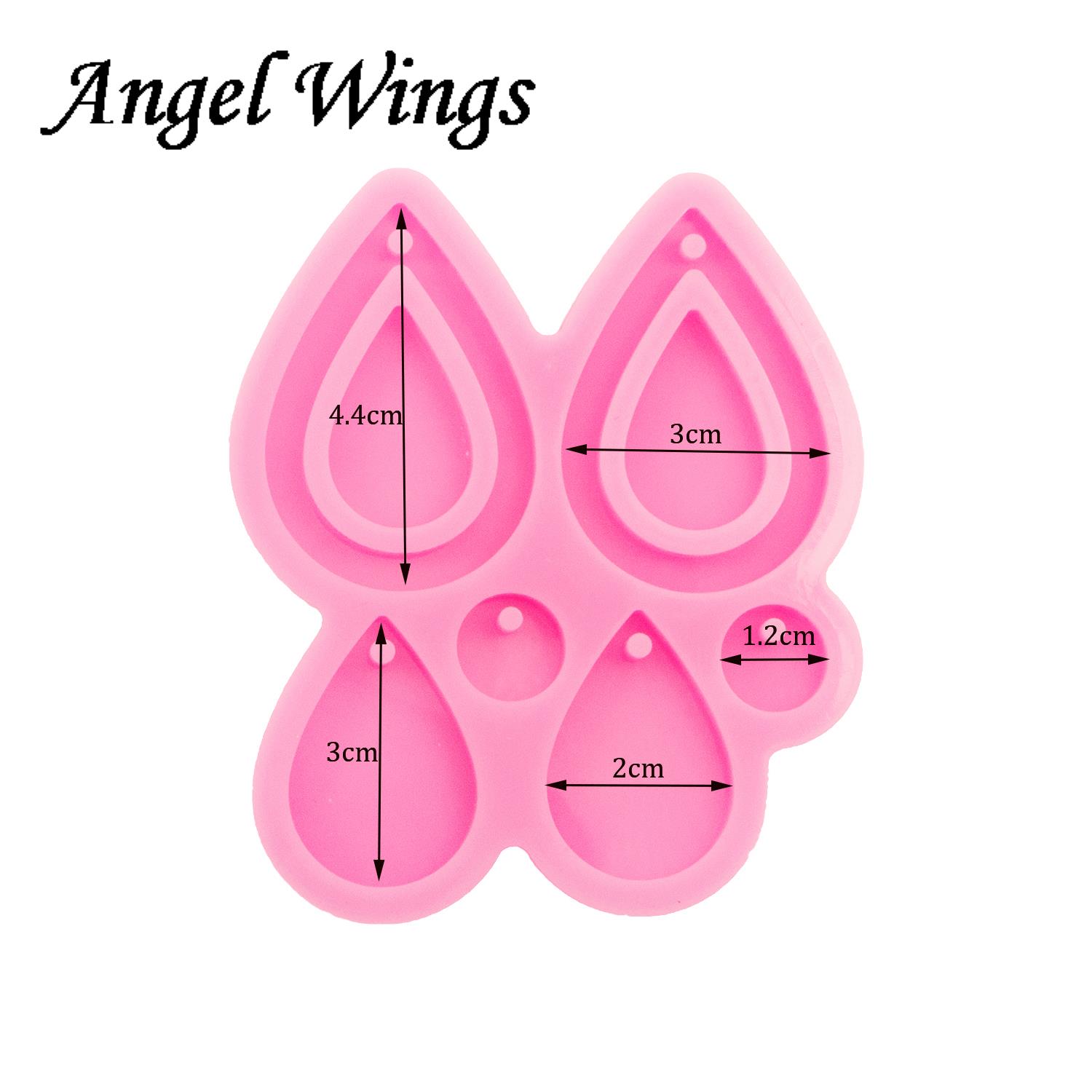 Pendientes de aro de gota de l - Geode Mold Silicone reseña y precio