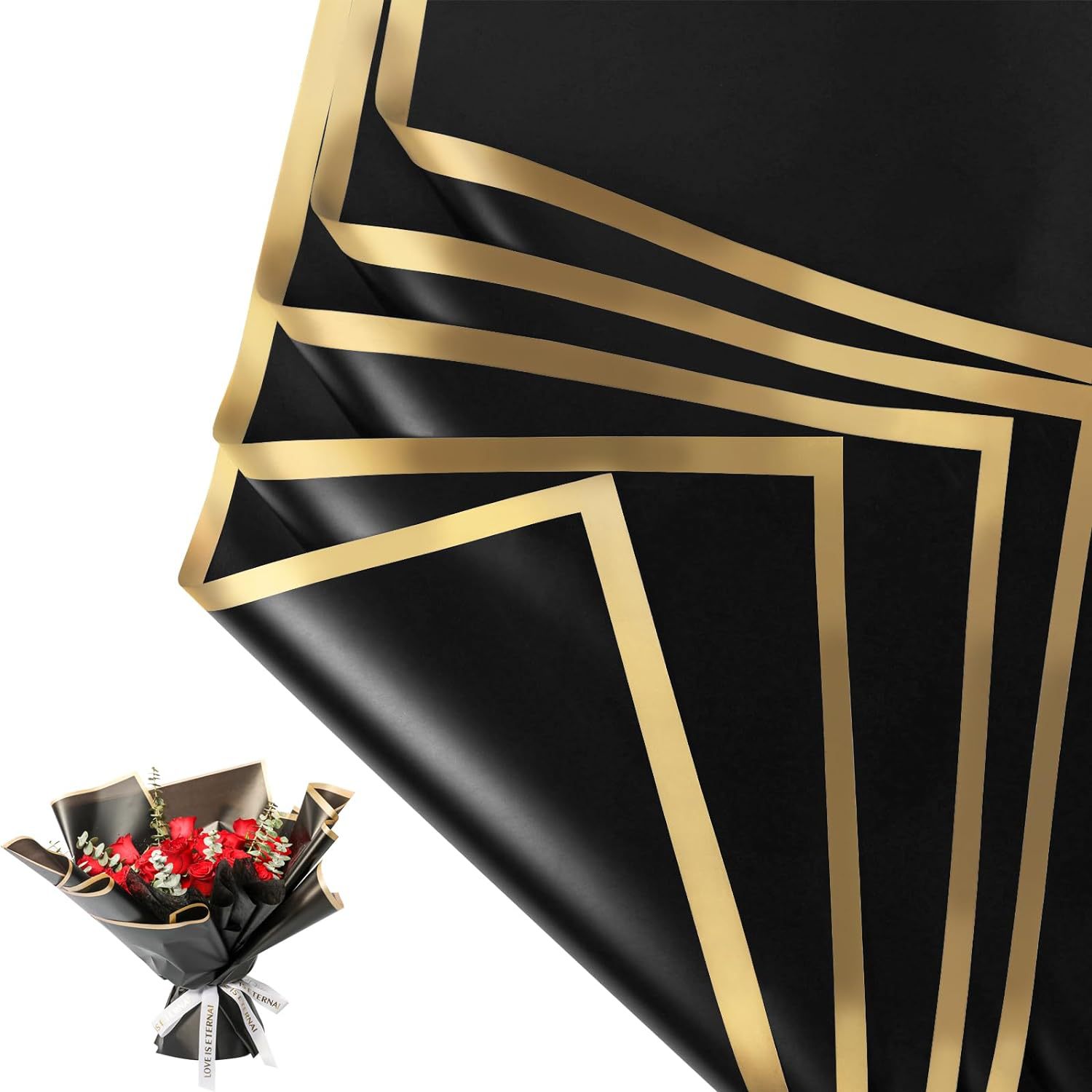 20 Hojas de Papel de Envolver  - Gold Foil Flakes reseña y precio
