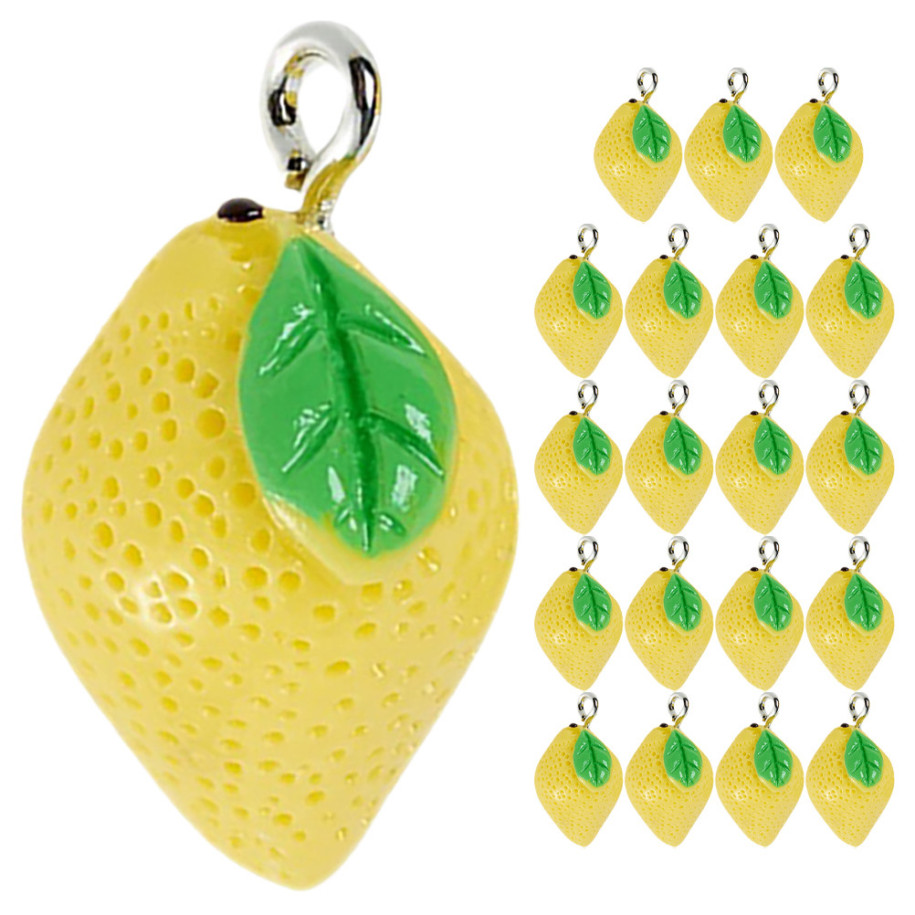 20 Piezas de Dijes de Limón de - Resin Crafts reseña y precio