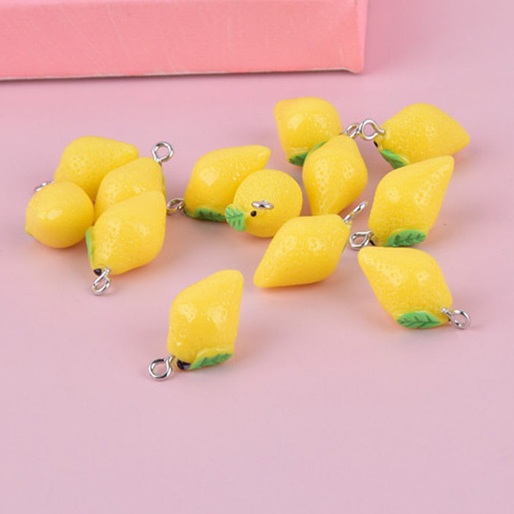 20 Piezas de Dijes de Limón de - Resin Crafts reseña y precio