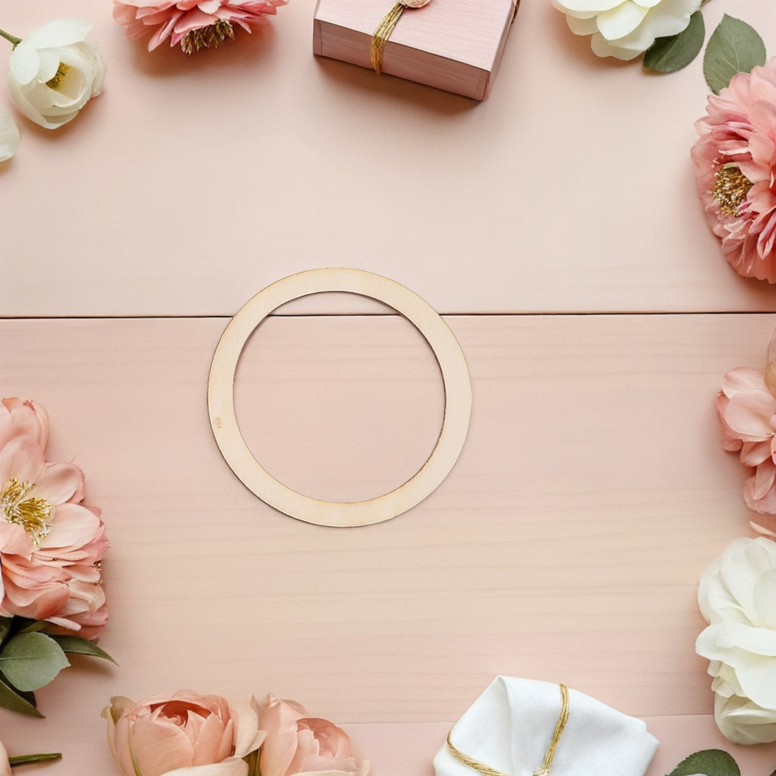 50 Piezas de Círculos de Mader - Wood Ring Blank reseña y precio