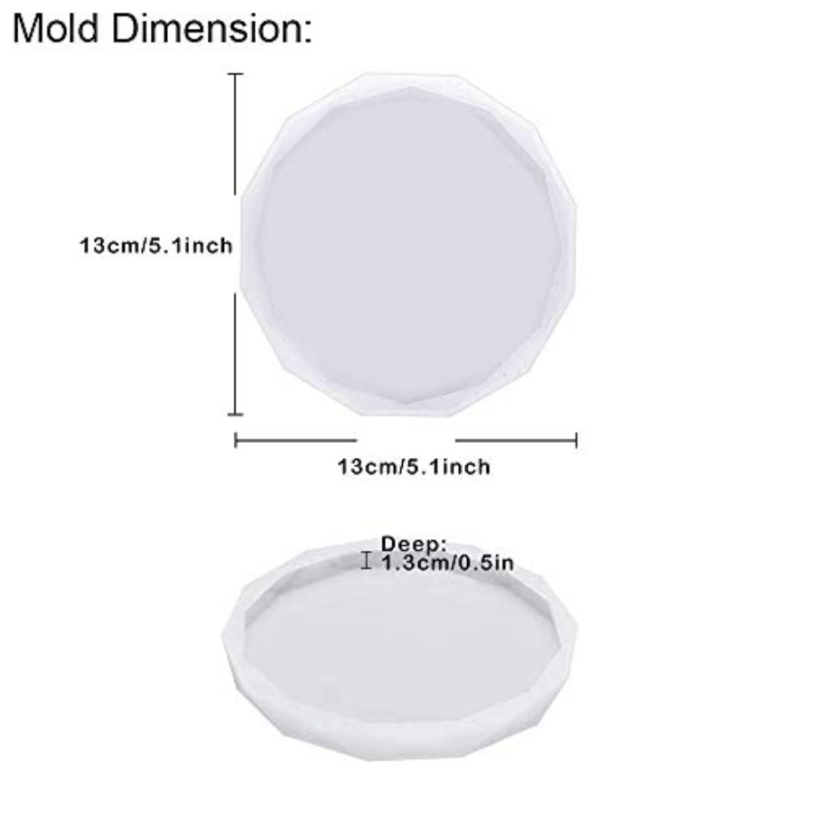 Paquete de 4 moldes para posav - Geode Mold Silicone reseña y precio