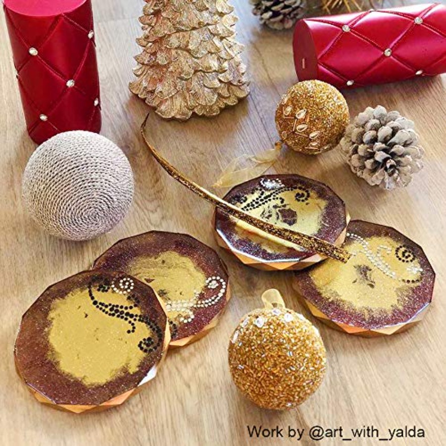 Paquete de 4 moldes para posav - Geode Mold Silicone reseña y precio