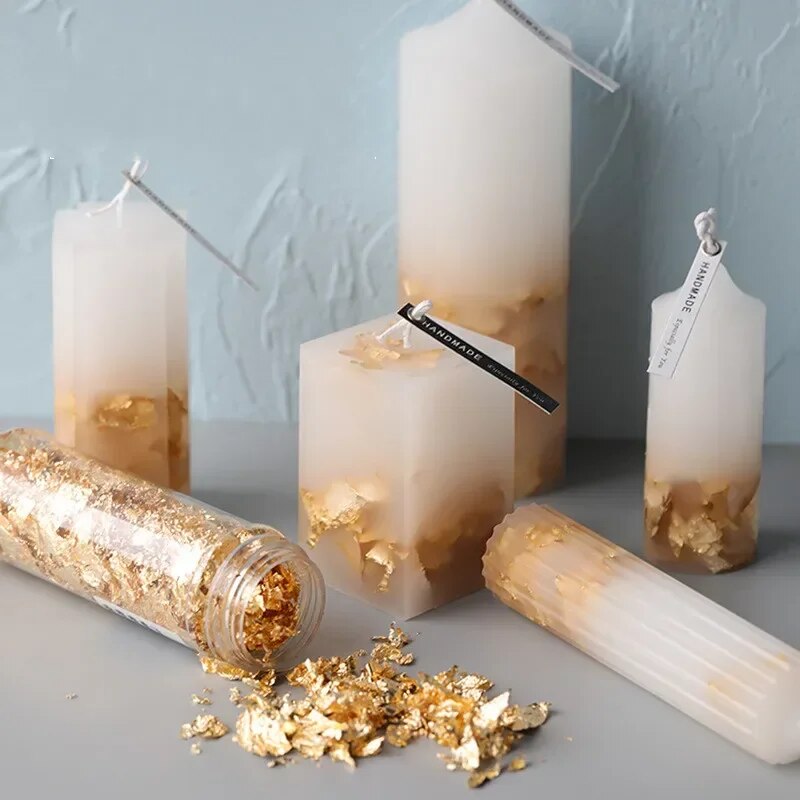 Escamas de papel de aluminio m - Gold Foil Flakes reseña y precio