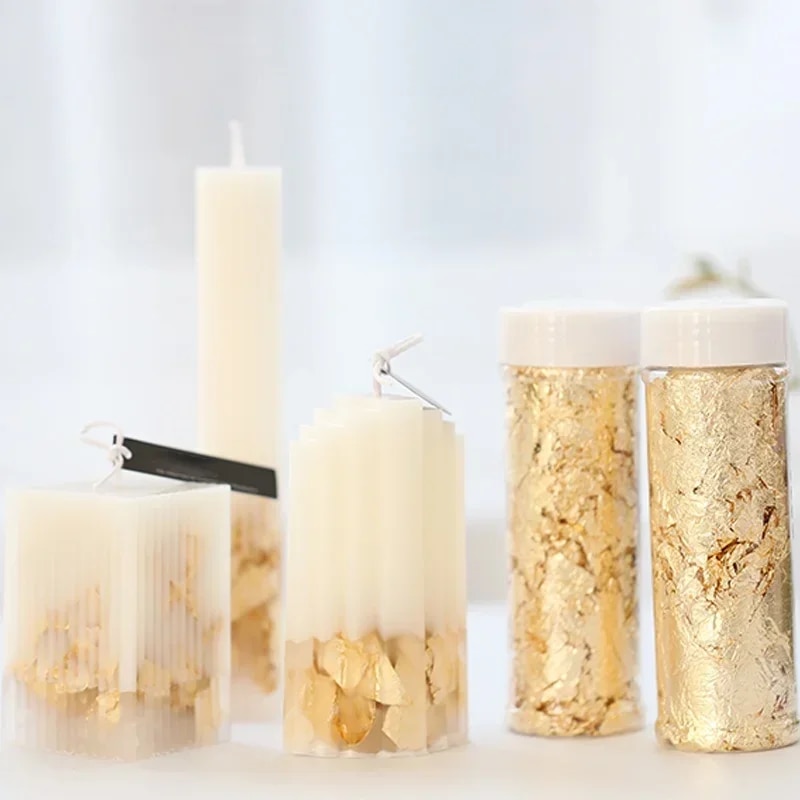 Escamas de papel de aluminio m - Gold Foil Flakes reseña y precio