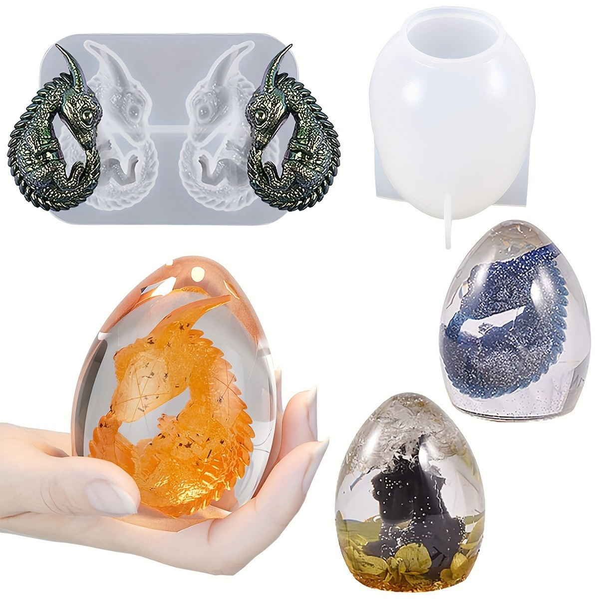 Moldes de silicona para huevos - Resin Craft Ideas reseña y precio
