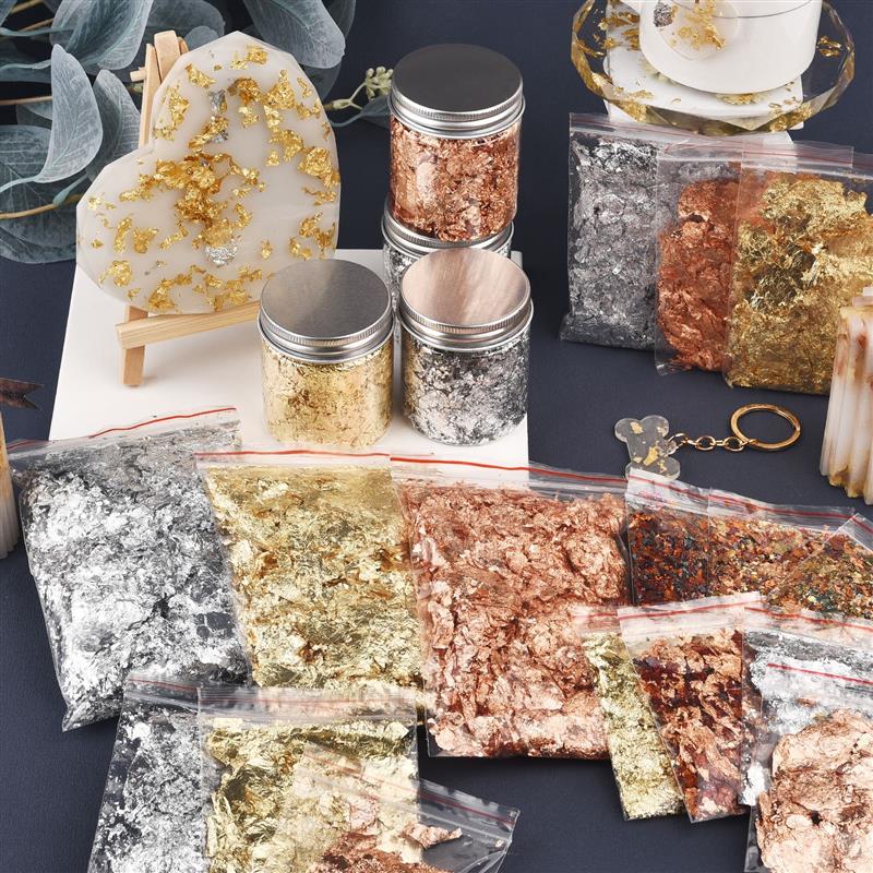 Lámina de cobre de imitación d - Gold Foil Flakes reseña y precio