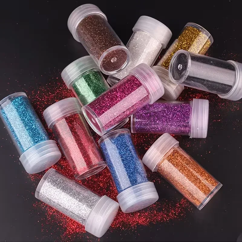 Paquete de 12 Frascos de Polvo - Resin Glitter Pack reseña y precio