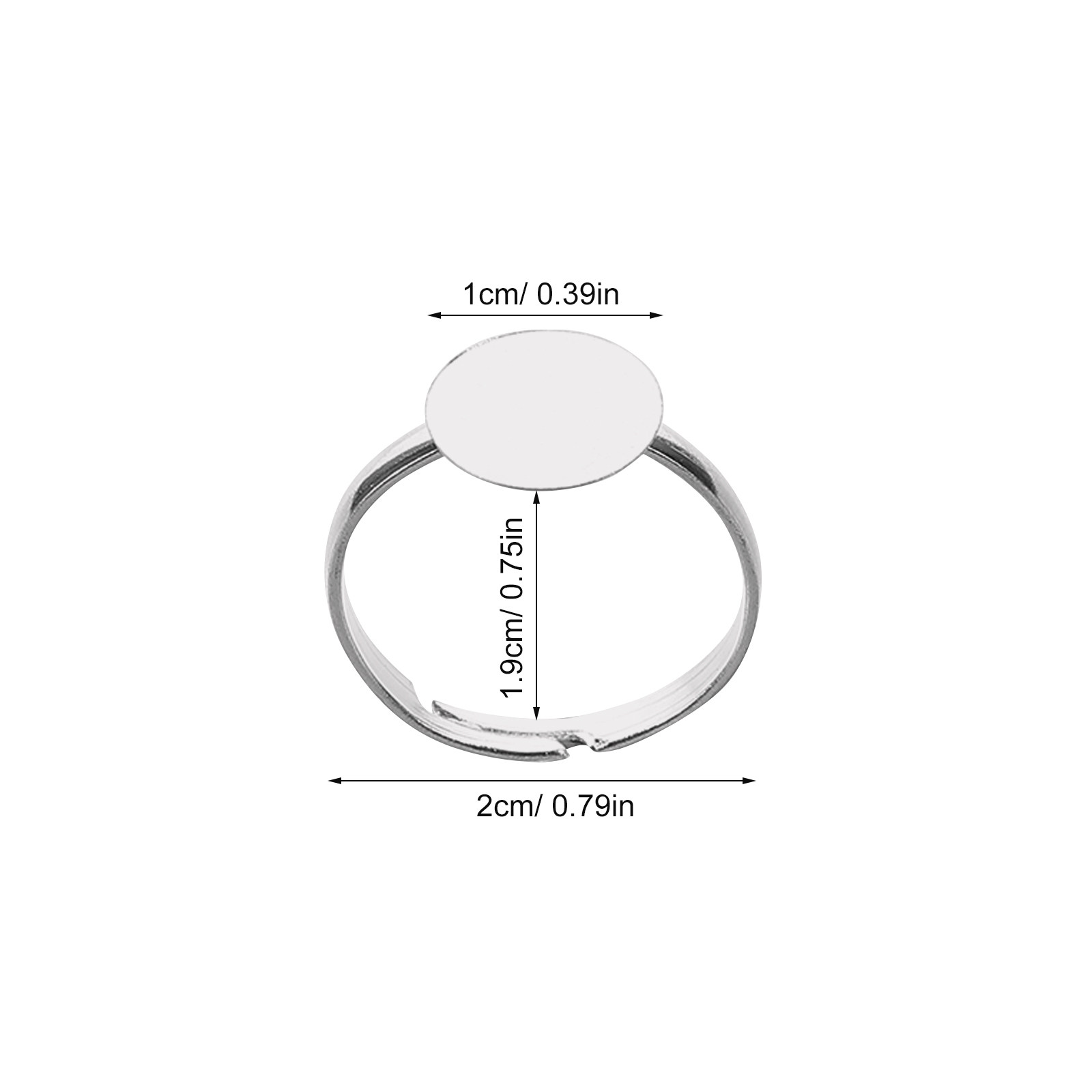 20 Piezas de Bases de Anillo A - Resin Craft Supplies reseña y precio