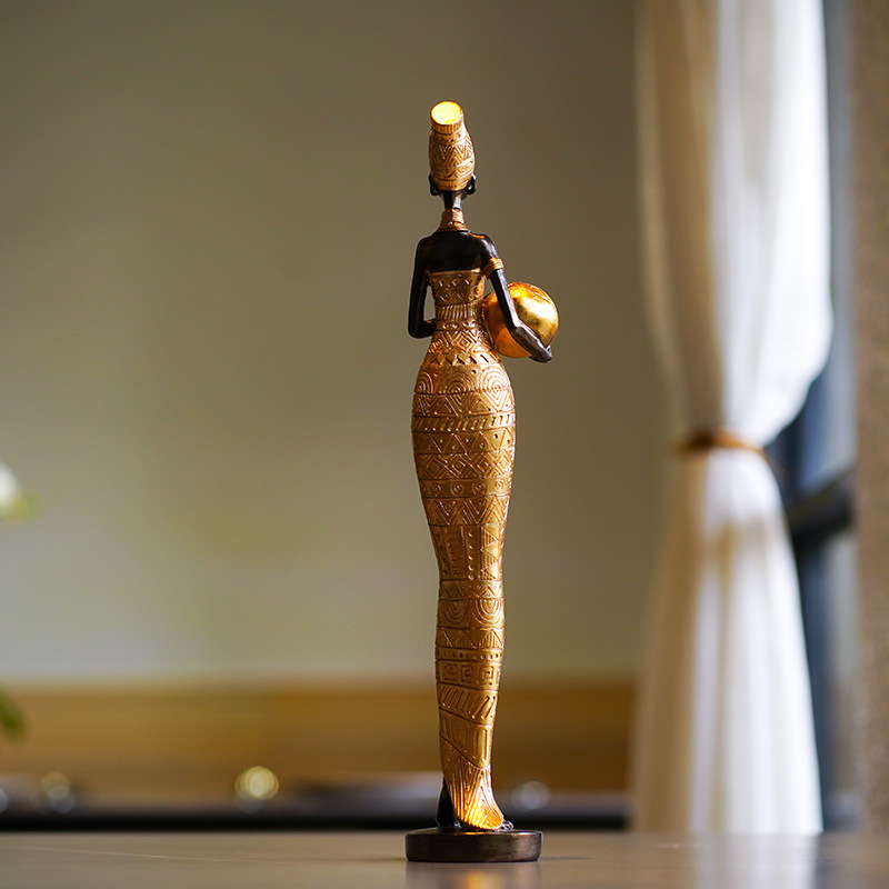 Escultura Retro Africana de Mu - Resin Crafts reseña y precio